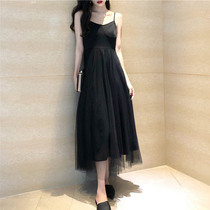 Suspender dress womens 2021 spring new fashion wild French retro loose with fairy skirt tide