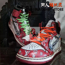  Shoes not included LL Lele creative hand-painted air Force private customization AJ sneakers customization DIY ingenuity drawing painted LV