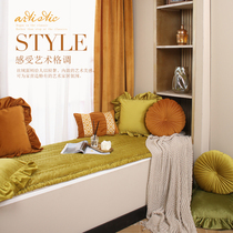 Solid color bay window mat window sill mat tatami mat card seat mat balcony summer light luxury 2021 new custom high-end