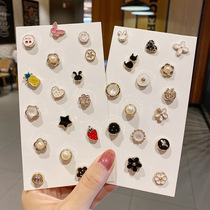 Neckline anti-light brooch clothes fixed pin Joker Pearl invisible buckle creative badge accessories high-end accessories
