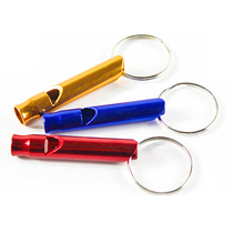 Color small whistle outdoor life-saving travel mountaineering aluminum alloy survival small whistle referee training high frequency whistle
