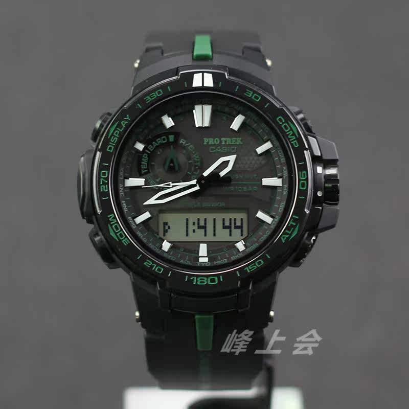 卡西欧登山表电波手表男 prw-6100y-1a yt-1a 6000 y-1 fc s6100y