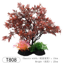 ZW104 psychological sand table mini simulation tree autumn dark red leaves four seasons scene plant model aquarium landscaping