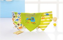 Tongtai baby triangle towel baby cotton newborn bib saliva pocket triangle saliva towel 3 pack Y20236