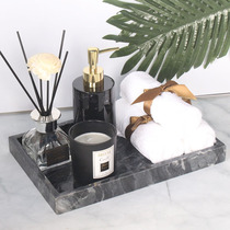 Model room bathroom accessories hotel bathroom sink tray wash set lotion bottle marble tray
