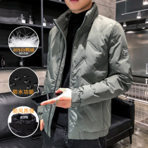 Big goose down jacket mens short 2021 explosion winter thick casual jacket light white duck down wind high tide