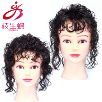 Zhisheng butterfly wig female real hair bangs wig film cover white hair top head replacement film Invisible No Trace artifact replacement