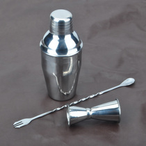 Three-piece stainless steel British 350ml shaker set Shaker pot bar spoon bar wine set