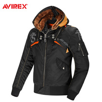 AVIREX winter motorcycle riding clothing mens motorcycle casual jacket windproof warm anti-drop flying shark yellow hat tide