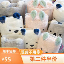 Japan imported carari zooie Koala rabbit Super absorbent quick-drying cute childrens dry hair towel bath towel