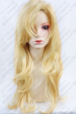 taobao agent Golden wig, cosplay, 80cm