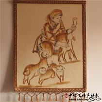 Mongolian crafts felt paintings hot paintings handmade paintings restaurants sheep grassland tapestries