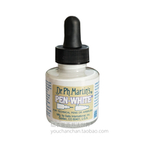 Dr Ph Martins water-based WHITE ink PEN WHITE dipping PEN needle nozzle gun available 30ml