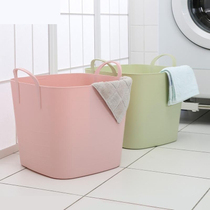  Household large-capacity plastic dirty clothes bucket dirty clothes basket toy storage frame clothes blue dirty clothes basket clothes laundry basket