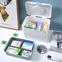 Home new color large-capacity medicine box storage box family multi-layer medicine box emergency storage medicine medicine box