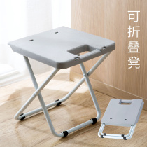 Home Foldable Stool Portable Train Folding Stool Adult Plastic Small Chair Home Folding Chair Bench