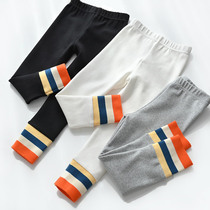 Children Rainbow Rotatts Bottoms Pants Ocean Air 100 Hitch Girl Pure Cotton Close-up Pants Long Pants Spring Fall childrens clothing