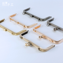 Xiaobu Ding high quality non-porous 20 5 square head glossy gold screw handmade diy gold bag material