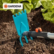 German import GARDENA Gardiner with floral gardening long handle Dual-purpose thickened triple teeth planed turpehead 3219