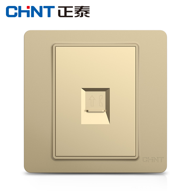 Zhengtai switching socket NEW7i champagne gold telephone socket a telephone four-core telephone