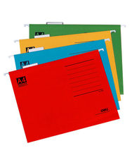 Deli hanging fast folder 5468 four-color folder A4 hanging folder Hanging folder Deli Office supplies
