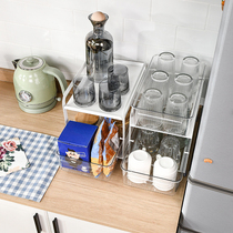 Kitchen Cup storage rack desktop cabinet drawer box water Cup mug glass coffee cup holder