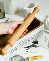 Export German handmade OAK rolling pin noodle stick retro double-headed solid wood dumpling skin rolling stick home