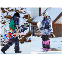 South Korea bsr ski pants bsrabbit ski suit mens and womens reflective X veneer warm breathable windproof waterproof