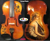 Sesque style Song brand violin painting back panel 4 4 4 Violin excellent sound #9375