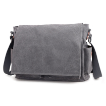 European and American men canvas bag casual bag vintage men bag business shoulder bag shoulder bag large capacity document computer bag