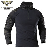 Paving Eagle outdoor camouflage long sleeve T-shirt frog suit autumn military fan training uniform Special Forces Tactical T-shirt training suit