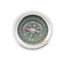 75mm aluminum alloy round Desktop Compass Metal Portable Pocket Compass 3028
