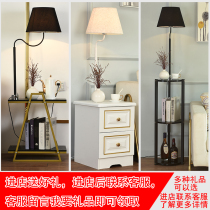 New Chinese light luxury living room sofa bedroom childrens room shelf hotel room bedside table lamp