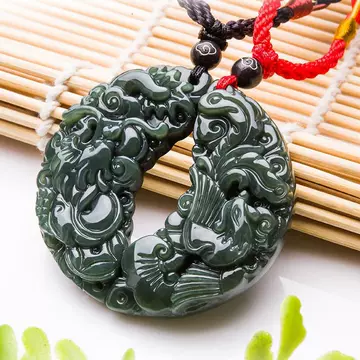 中国古美術・和田玉龍牌・和田玉製・細密彫・根付・裝身具・置物・