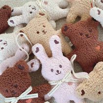 South Korea DOTTODOT baby boy plush small bear small rabbit plush doll can sound baby toy doll
