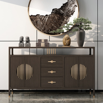 Door living room shoe cabinet Home entrance cabinet Home door large capacity new Chinese solid wood frame locker furniture