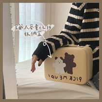 Xin help grocery store portable storage box travel simple portable large capacity cute cartoon bear makeup bag female