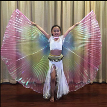 Childrens Oriental Dance Golden Wings Props Color Wings Three Color Red Yellow and Blue Children Children Egypt India Gradient