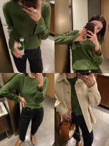 iWiNG Mei Ling 22ss Giant Push comfortable cool and cool open fork knit 4 Color Entrance Low Round Collar Open Fork Cuff