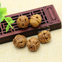 Peach carving hand string Fidelity peach kernel handmade jewelry wild peach baby bracelet material cornucopia