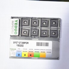 Патрон для фрезы 盈东spet12t308pdr 硬质合金精加工数控铣刀片90度方肩刀盘刀粒