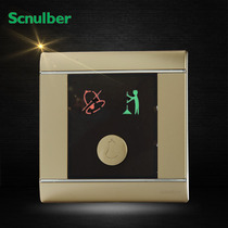 Schlander Champagne Gold Hotel Hotel Do not disturb Please clean the doorbell switch Three-in-one do not disturb clean