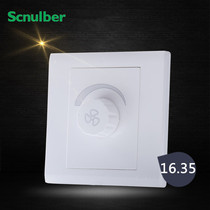 Concealed ceiling fan speed controller Stepless variable speed electric fan knob speed control switch Socket wall 220v speed controller