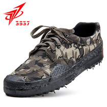 3537 Jiefang shoes military training canvas rubber shoes non-slip wear-resistant construction site labor insurance training shoes men outdoor canvas shoes
