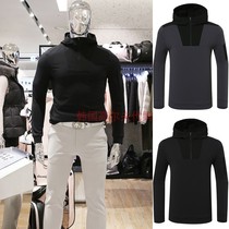 South Korea DESCENTE di Sante 21 Autumn golf suit Mens hat half zipped sleeve head long sleeve T-shirt