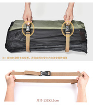 Outdoor luggage strapping belt double insurance buckle type suitcase packing seat belt cargo binding fixed binding rope