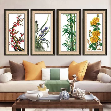 刺绣梅兰竹菊-刺绣梅兰竹菊促销价格、刺绣梅兰竹菊品牌- 淘宝