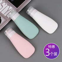 Silicone Bundling Set Travel Extrusion Soft Lotion Bottle Body Wash Shampoo Cosmetics Portable Empty Bottle