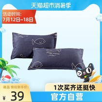 Antarctic pillow pillow core Hotel soft adult feather velvet pillow Single student dormitory household (free pillowcase