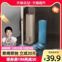 Aig disposable toilet brush household no dead corner washing toilet brush toilet integrated cleaning brush artifact 1 set